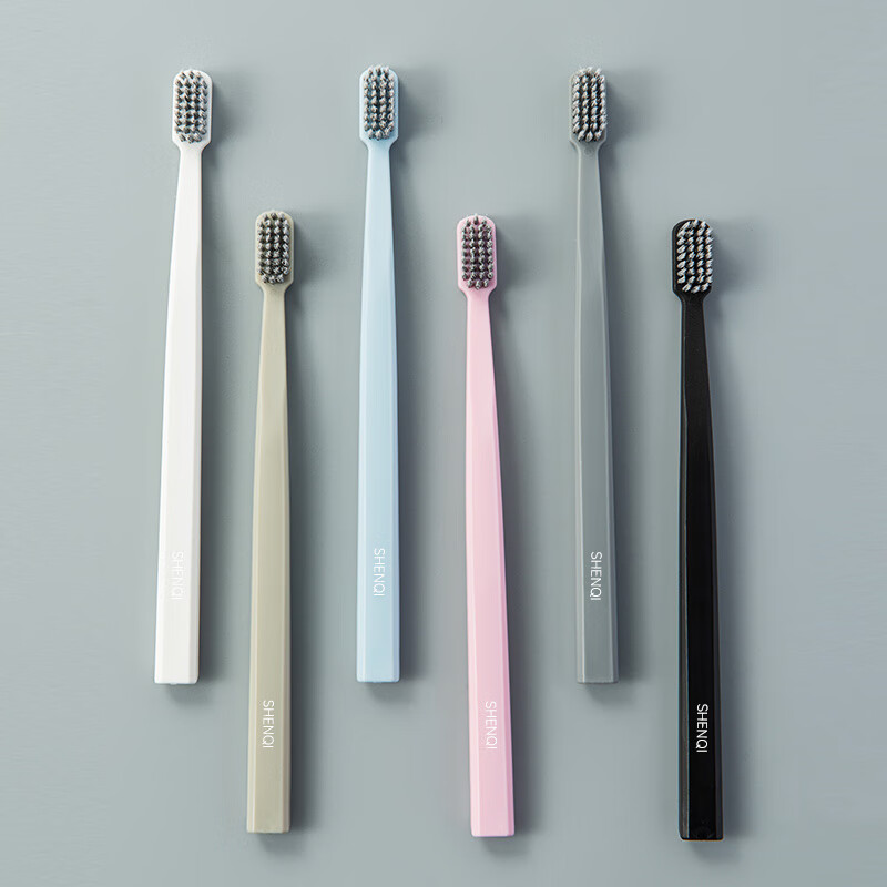 Magic Toothbrush Super Soft Spiral Soft Bristle Toothbrush Cleans Oral Japanese Style Small Brush Head Men's Adult Toothbrush 6 Pack Family Pack