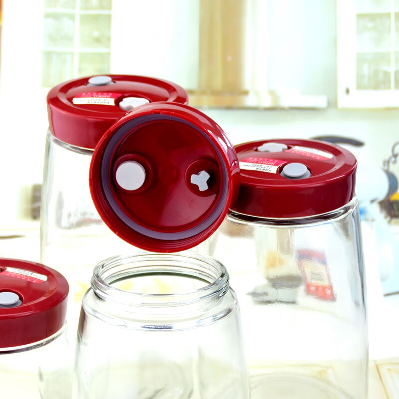 Korean glass sealed jar jam enzyme bottle honey lemon bottle wine pickle jar milk powder tea storage jar 2200ml