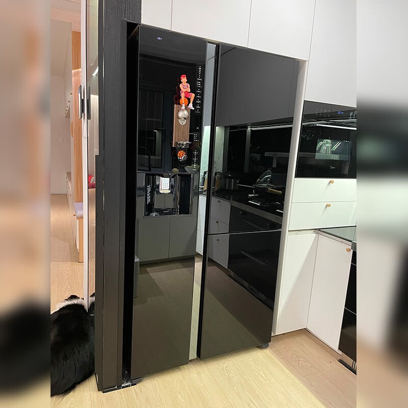 HITACHI Hitachi refrigerator 569L large capacity split three-door original imported R-SBS3100NC vacuum preservation automatic ice bar crystal black