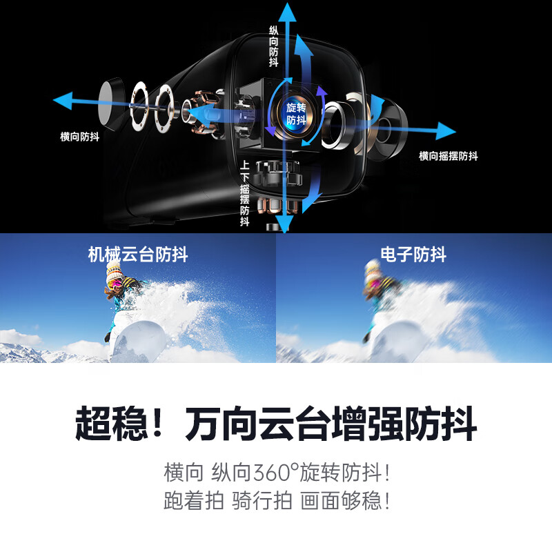 Oda 26 top sports camera丨First-person shooting EP8 smart head-mounted camera thumb camera 4K portable fishing live camera law enforcement recorder entry recommendation EP7 standard version + 256G speed card