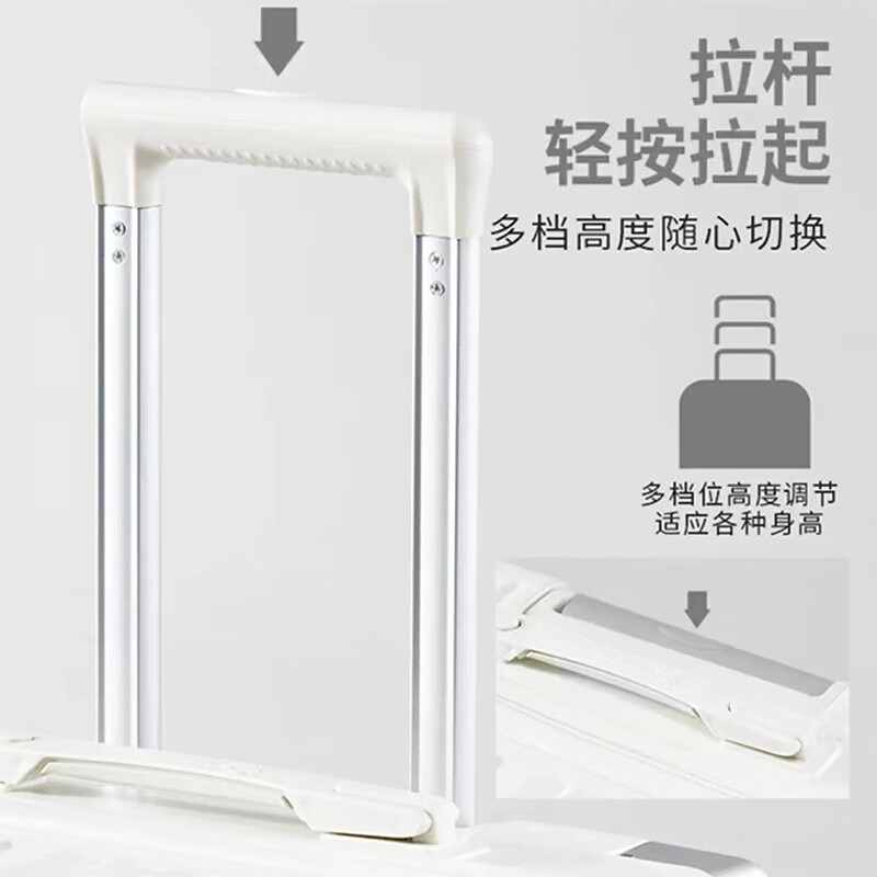 Semir suitcase, men's zipper trolley case, thickened and strong password case, student school suitcase, female boarding case, leather case, black - anti-collision corners 26 inches - recommended for medium and long distances, checked luggage required