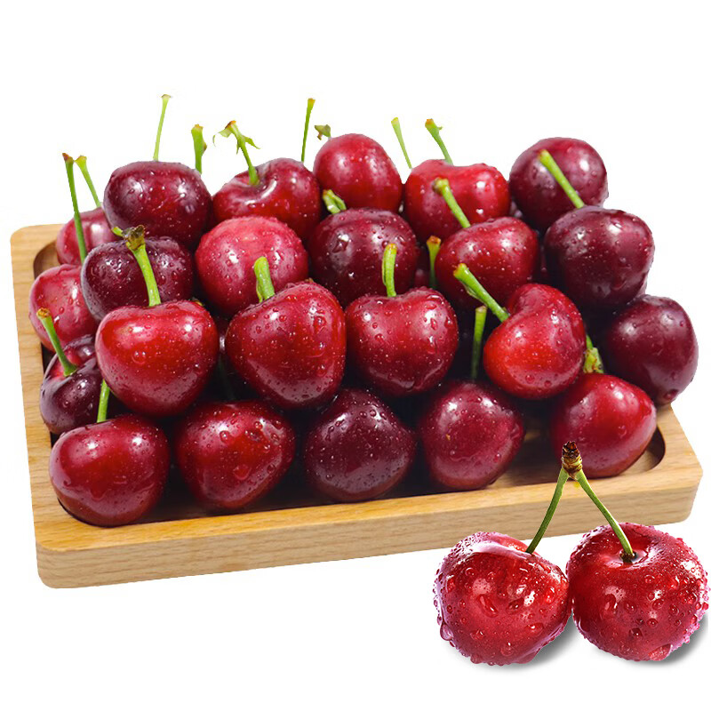Mengwanyi imported cherries from Chile JD/SF Express next-day delivery in multiple places, 5kg Santina fruit large cherries 3kg (net weight) boutique gift box, extra large fruit 2J, single fruit 28-30mm