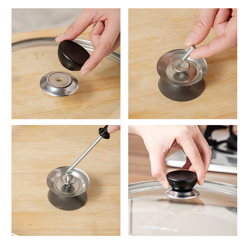 Dimple universal pot lid handle anti-scalding handle can stand pot lid handle cap top cap steamer wok lid accessories
