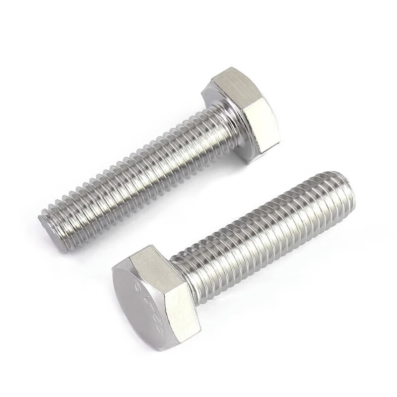 Jinchao 304 stainless steel external hexagonal screw extended screw bolt M3M4M5M6M8M10M12M14M16M20 M6*20 (10 pieces)