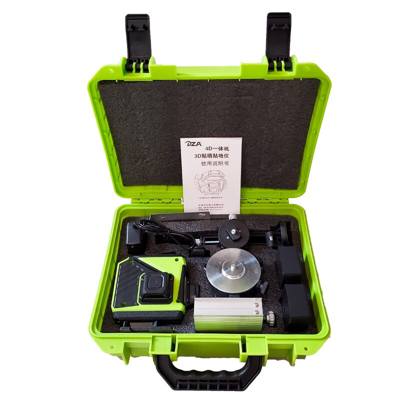 DZA12 line level infrared high-precision strong light thin line automatic leveling blue-green light wall-mounted remote control water leveler 12-line wall-mounted and floor-mounted all-in-one machine complete set