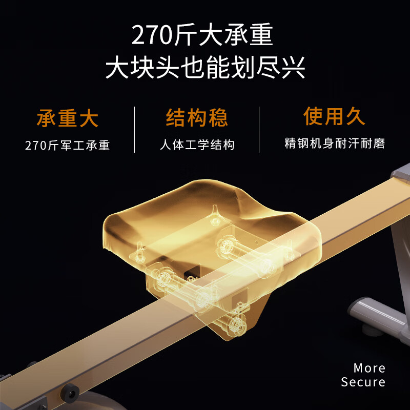 SUNNY American sculls rowing machine home magnetically controlled foldable rowing machine indoor sports fitness equipment rowing machine elegant white 16 levels of resistance | shoulder training | self-installation