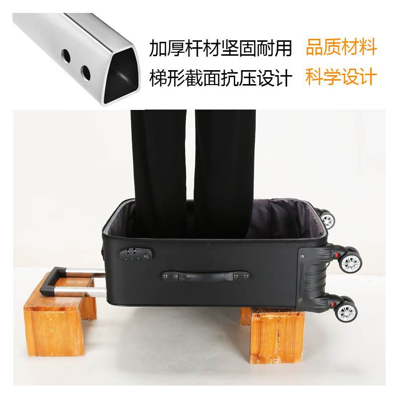 Liyaodou new large-capacity suitcase Oxford trolley suitcase for male and female students trendy suitcase Korean style canvas password box leather suitcase non-waterproof Oxford cloth caster 20 inches can be boarded for personal short-term travel