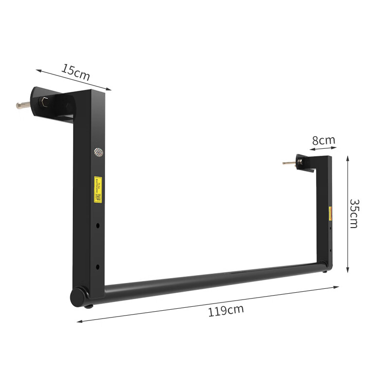 EASTSCOPE crossbeam side-mounted aisle lengthened pull-up single lever indoor wall fitness exercise single and parallel bars for home use K133-3 119cm straight bar/black steel