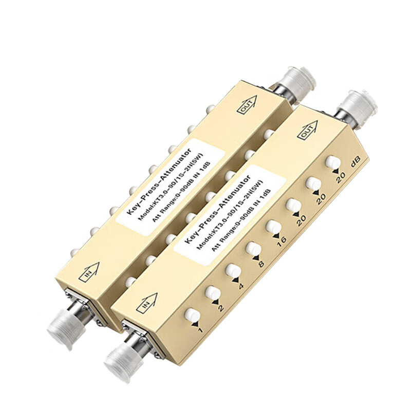 FUWEISHENG N-type RF adjustable signal attenuator 2W 0-90db step button adjustable attenuator DC 0-3GHz FWS-YUR