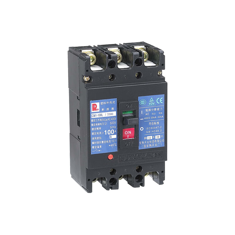 Changshu Switch Factory CM1-400 molded case circuit breaker 63L/100/160/250/630/800 type 3/4P circuit breaker CM1-800/series 630A 4P