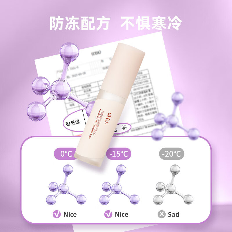 Ukiss false eyelash glue 5ml, quick-drying, 0-irritation-free, formaldehyde-free eyelash extensions, double eyelids, transparent and long-lasting styling gift