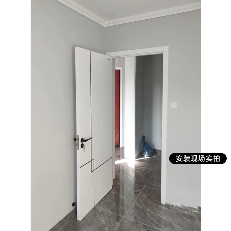 Mexin Wooden Composite Environmental Protection Paint Modern Simple Interior Set Door Wooden Door Bedroom Door N255 Custom Size