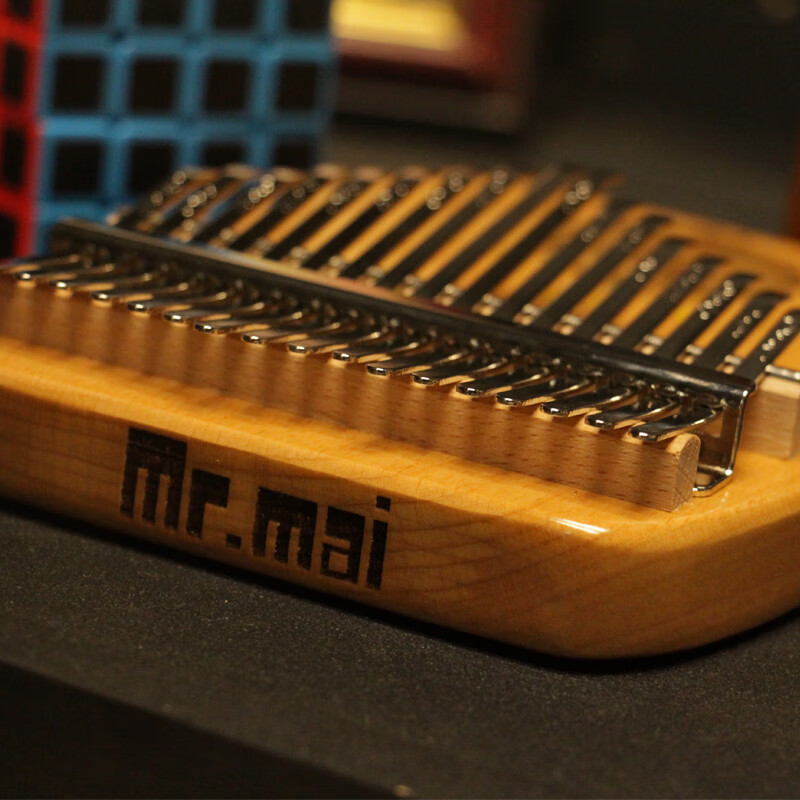 Mr.mai kalimba sends teaching music sheet to adults, students, children, thumb piano, finger piano, kalimba, super easy to learn musical instrument, 17-tone little prince, beech wood