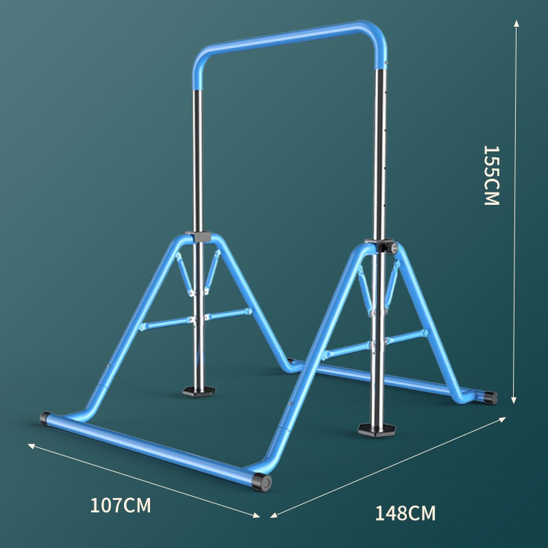 YICHIJIAN Children's Horizontal Bar Indoor Pull-Up Device Household Children's Height Increasing Set Kindergarten Fitness Equipment Sapphire Blue Upgraded + Rings