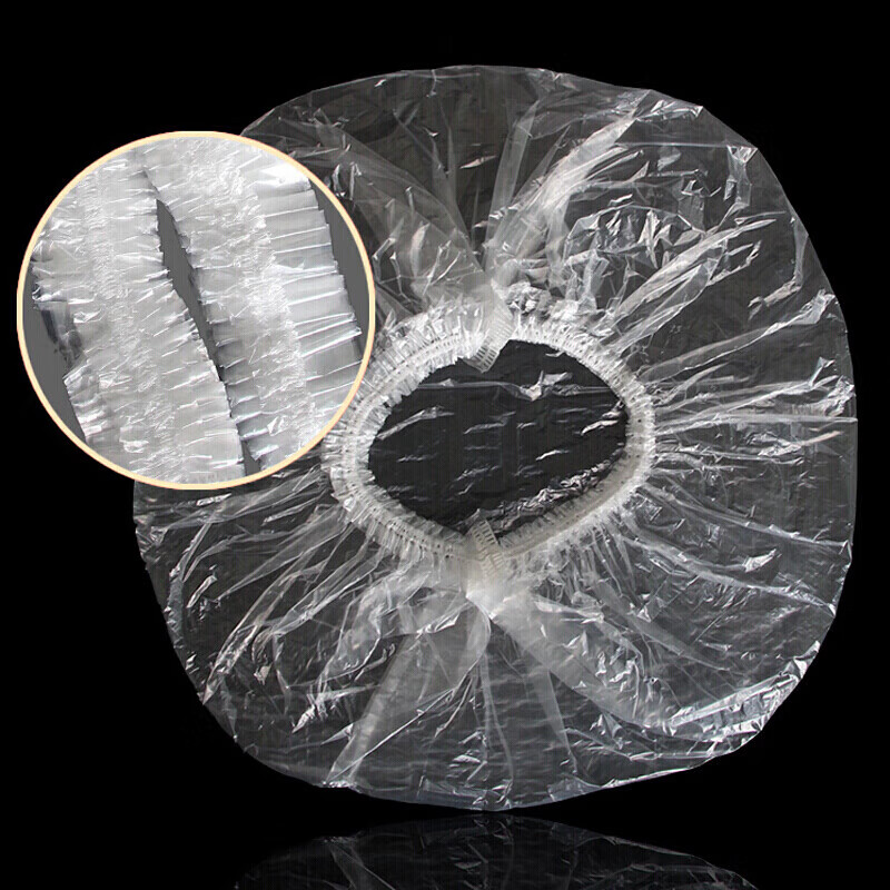 Morning Color Disposable Shower Cap 100pcs Thick Waterproof Shower Cap Head Cover Hair Care Cap