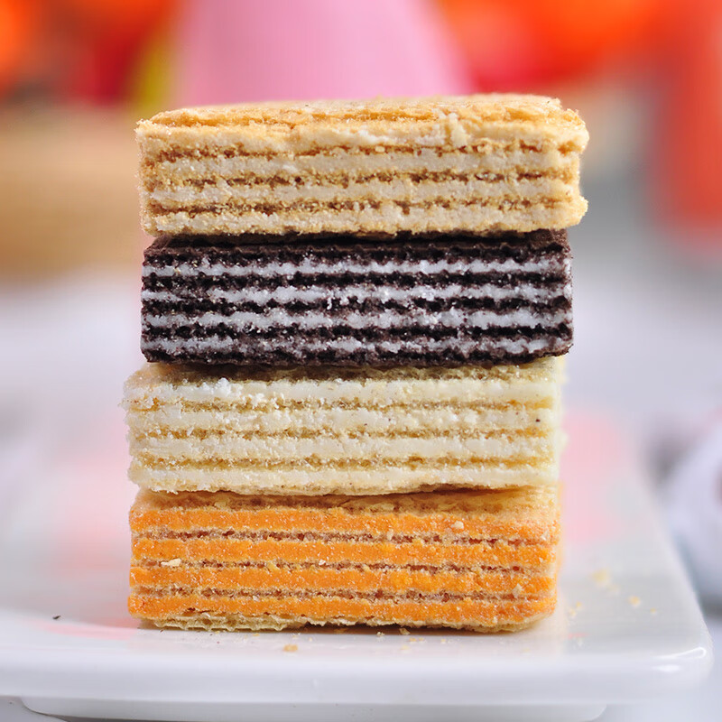 Akonte Russian multi-flavor mixed wafer biscuits original imported snacks 358g