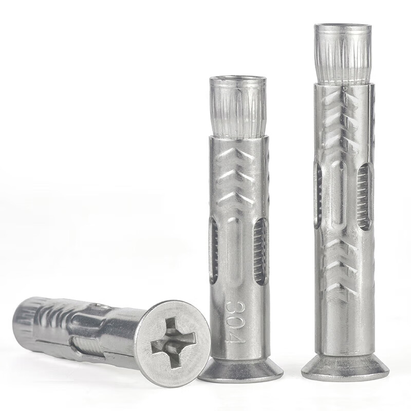 JINGGONG stainless steel expansion screws countersunk head cross expansion bolts extended pull-out screws m6m8m10 201 - M6*50 (50 pcs) Wholesale