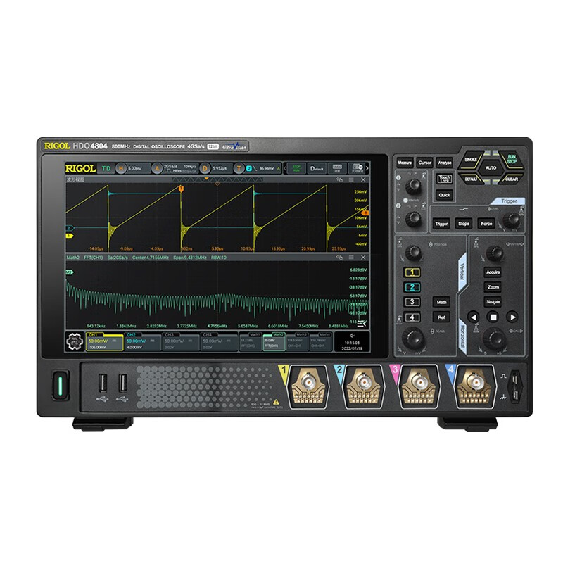 RIGOL Puyuan DHO4000 digital oscilloscope 200M bandwidth 4G sampling rate 4-channel DHO4204 Home DHO4204 (200MHz, 12bit, 4GSa/s, 4 channels)