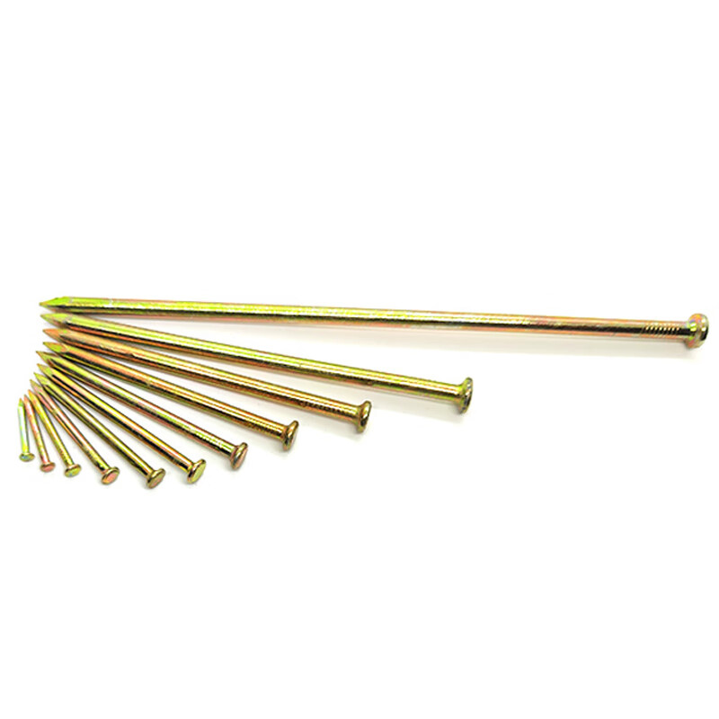 Deqi 55# special steel nails cement nails high hardness yellow wall nails wall painting nails headless nails 20mm (250g)