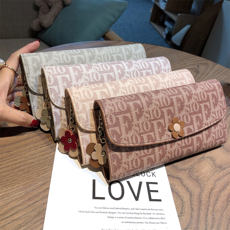 Sephoron New Year Large Capacity Hand Wallet for Women, 2026 New Style with Genuine Leather Wallet, Enlarged Mobile Phone Banknote Clip, Brown DC5A561405