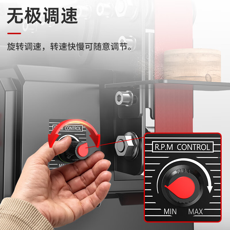 Made in Japan, quality-made knife sharpening artifact, electric small sanding belt machine, fully automatic polishing machine, miniature household sandpaper grinder, large motor extreme version - 272-piece set