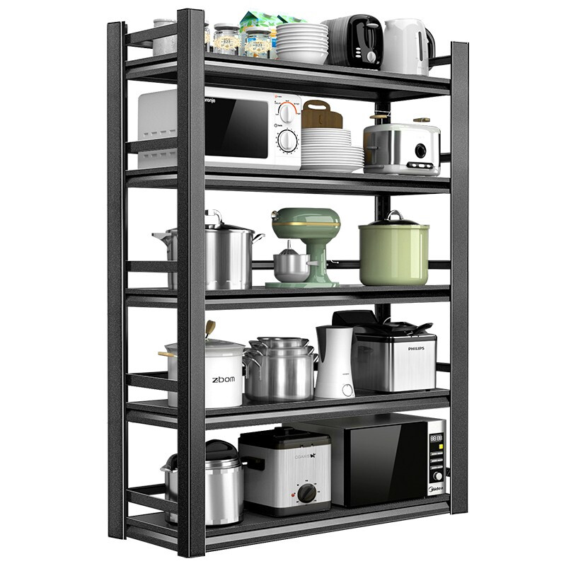 Jingyinuo adjustable between layers carbon steel five-layer fence for kitchen storage floor-standing thickened multi-functional storage shelf carbon steel fence length 120 wide 35 high 160 five-layer whole body