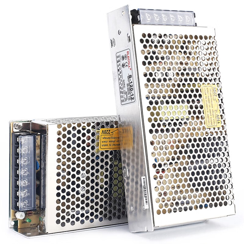 ELECALL switching power supply 12V surveillance camera LED light strip display adapter 220V to 12V DC transformer S-120-12 10A 120W