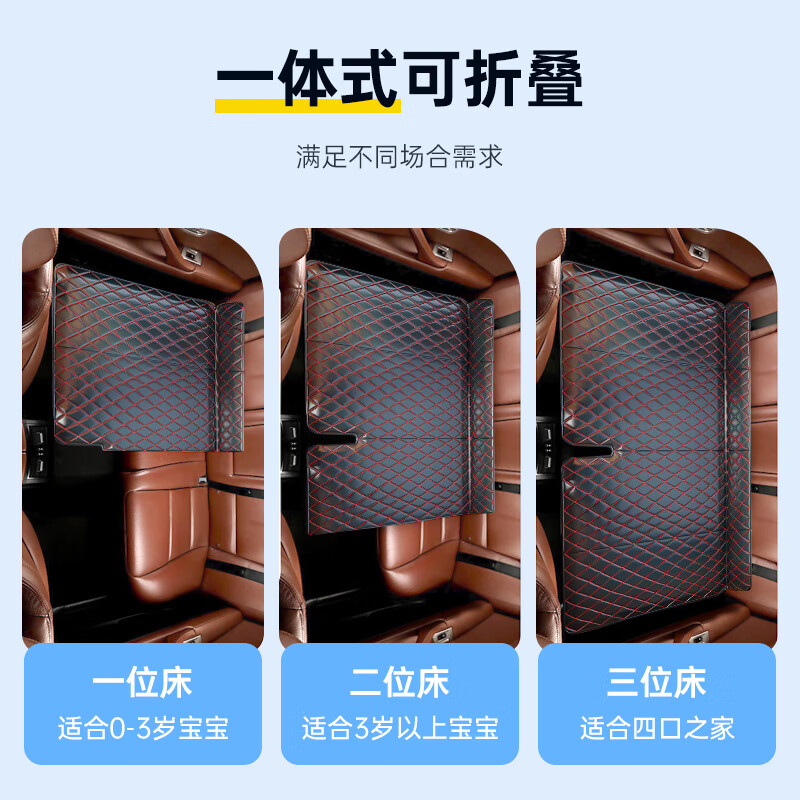 Wise Nation car mattress, a sleeping artifact in the car, back seat and back seat, flat sleeping pad, folding bed, car SUV