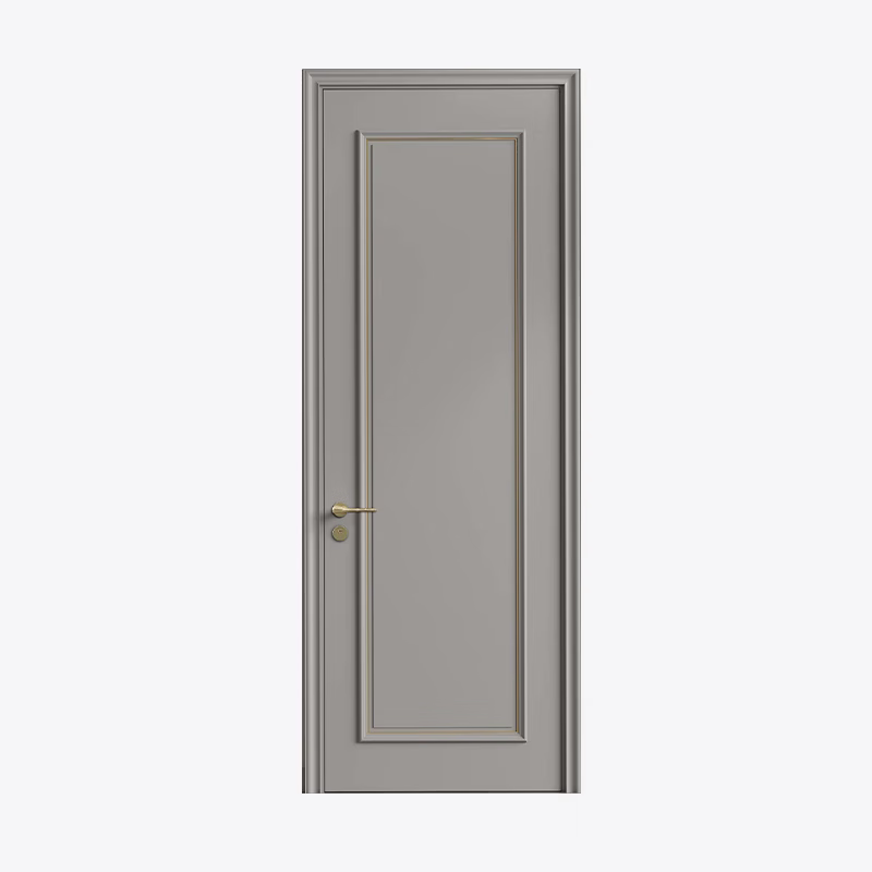 TATA Wooden Door ZX103 Painted Door Wooden Composite Modern Customized Bedroom Door Interior Door Room Door Wooden Door Swing Door Paint Class 1, Multiple Colors Available Noise Reduction Door No Lock Included