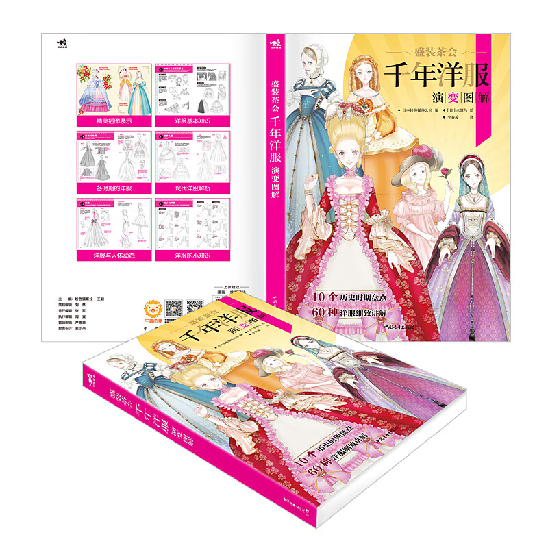 Dress up for a tea party: Illustration of the evolution of western clothes over the millennium