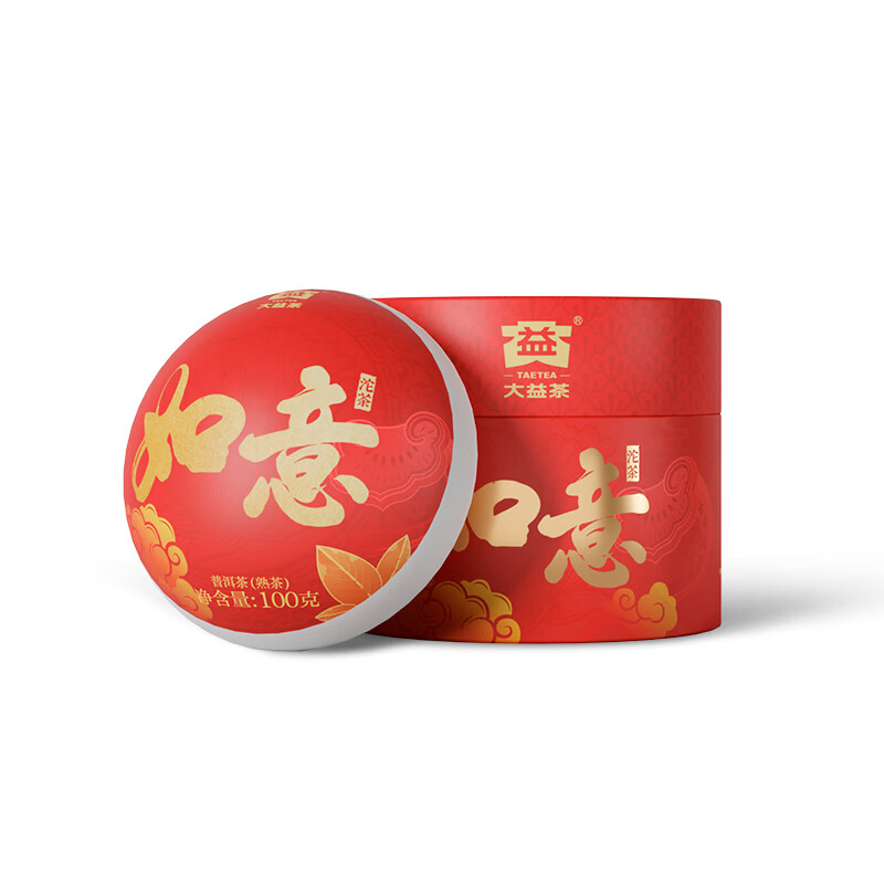 Dayi TAETEA Tea Pu'er Ripe Tea Ruyi Tuo Tea Boxed 100g/Tuo Ration Tea Chinese Time-honored Brand