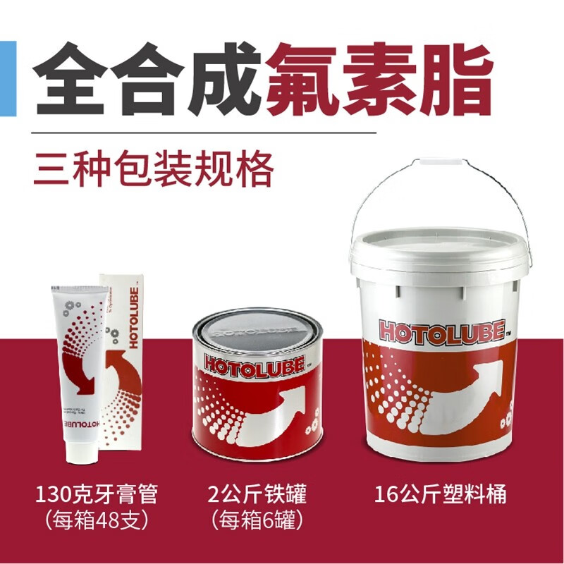 Hutou fully synthetic fluorine grease acid and alkali resistant screw slide rail white polytetrafluoroethylene high temperature lubricating grease 130g single (1#)