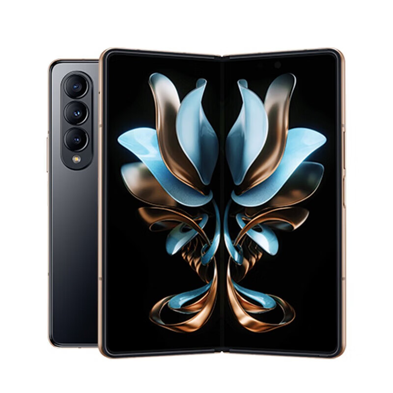 Samsung W23 5G foldable mobile phone, second-hand mobile phone, extraordinary ceramics, luxury hinge, magnificent frame, shiny gold and black, 16G+512G