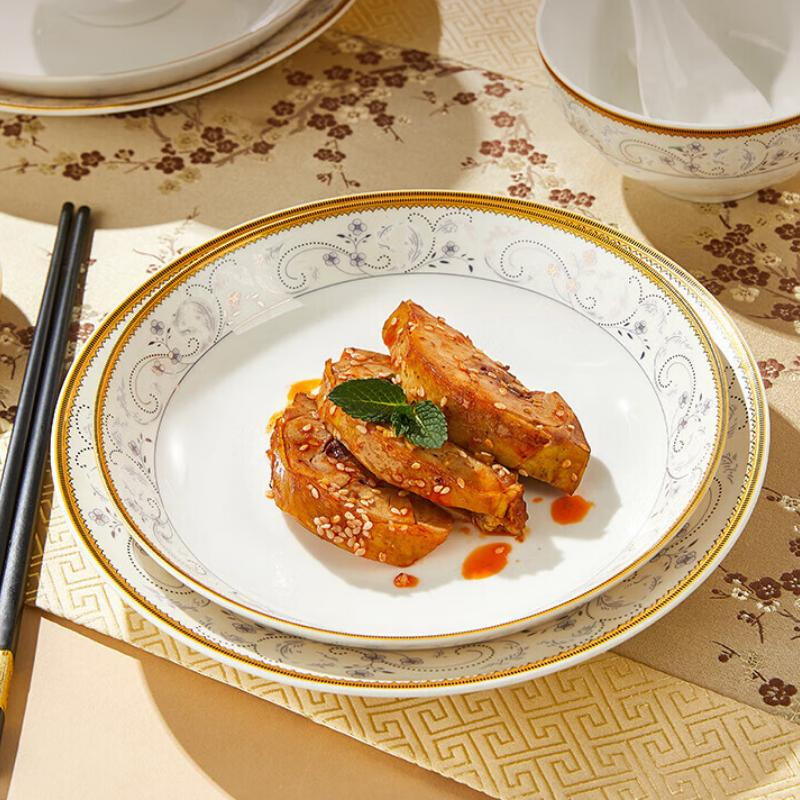 Made in Tokyo, bowls, plates and tableware set, bowls and plates set, housewarming ceramic gift box, 45 pieces in bloom