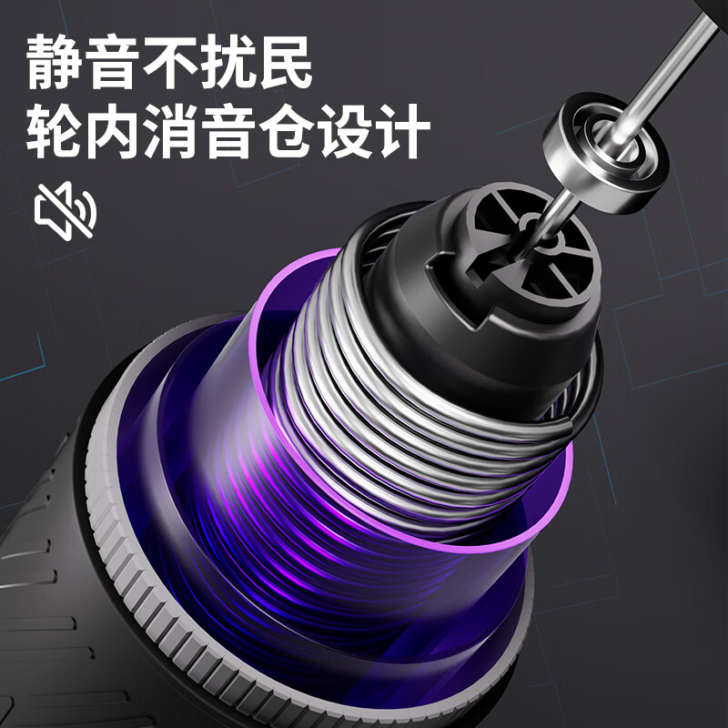 Maifeit Intelligent Abdominal Wheel Automatic Rebound Four-Wheel 2024 New Abdominal Muscle Rolling Abdominal Fat Burning and Slimming Belly Magic Device High-end Smart Model - Black Counting/Timer/Calorie + Thickened Kneeling Mat