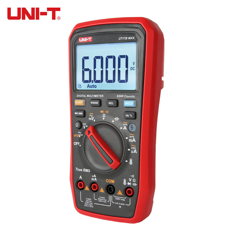 Uni-T UT17B MAX true RMS digital multimeter household intelligent anti-burn electrician repair multimeter