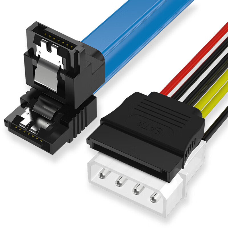 Liantuo SATA3.0 high-speed hard drive power data connection cable 4pin to 15pin external SSD solid-state mechanical hard drive optical drive serial port conversion cable set