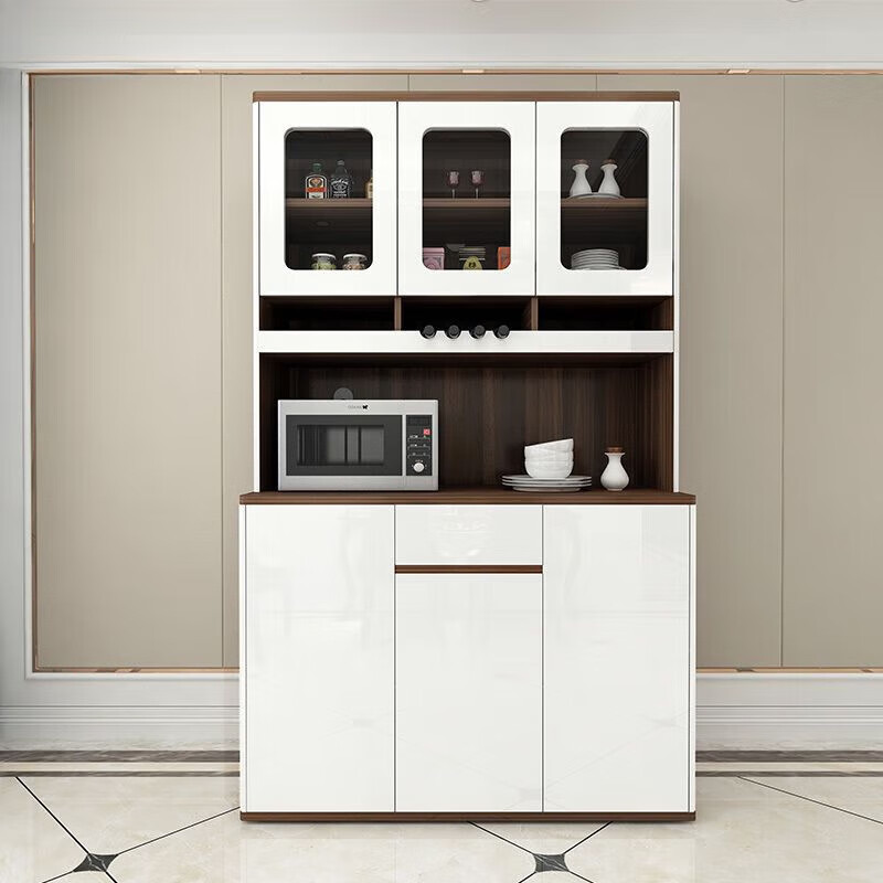 Luo Jiju 2026 modern minimalist sideboard new Chinese style wine cabinet multi-function microwave cupboard living room storage cabinet tea cabinet double layer 1.8 meters