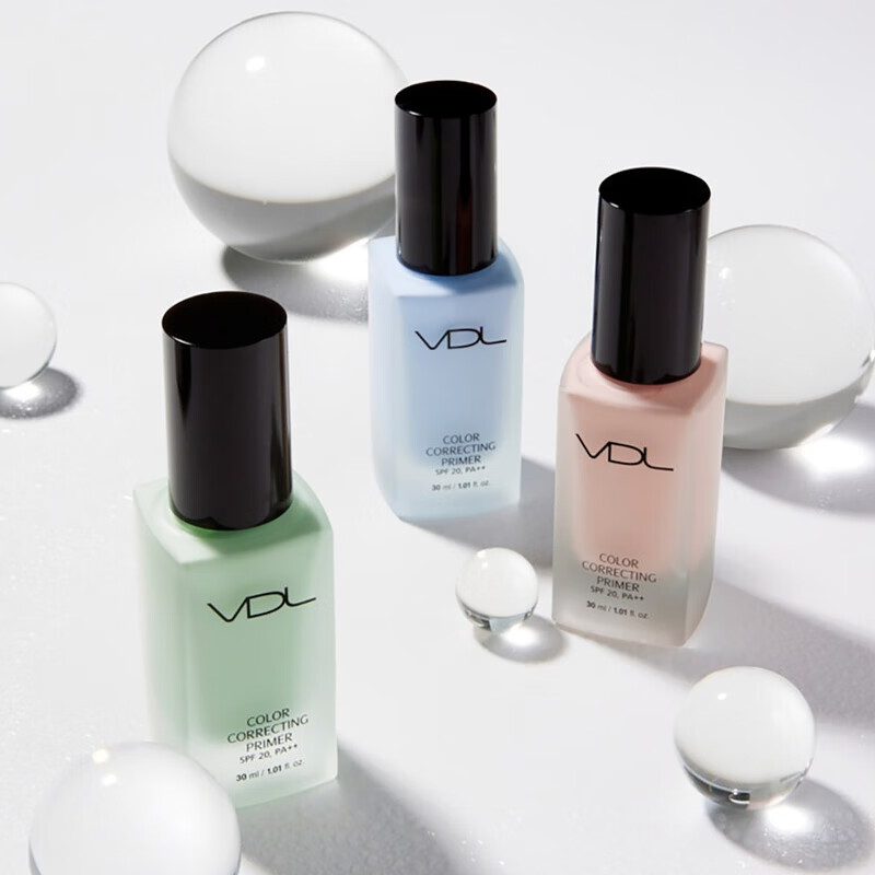 VDL Clear Brightening Makeup Primer VDL Shell Brightening Liquid Brightens and Modifies Skin Color Pearlescent Primer Moisturizing Vidy Aire Repairing Isolating Makeup Primer 30ml #Green