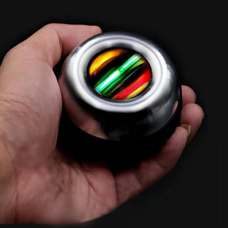 Cover sight wrist strength ball 100kg luminous grip ball self-starting arm strength device for men and women vibrato decompression super gyro ball centrifugal ball grip strength ball smart bluetooth counting model platinum dazzling colorful lights