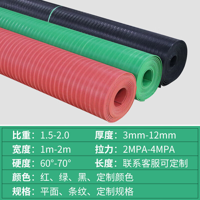 Dixin insulating mat carpet floor mat non-slip anti-electricity rubber sheet insulating mat product thickness is lower than the product please be careful when photographing the product 5mm 1 meter * 10 meters black stripes withstand voltage 10k