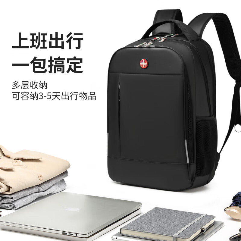 CROSSGEAR Swiss Backpack for Men and Women 15.6-inch Large Capacity Laptop Bag Business Backpack Business Bag Travel School Bag