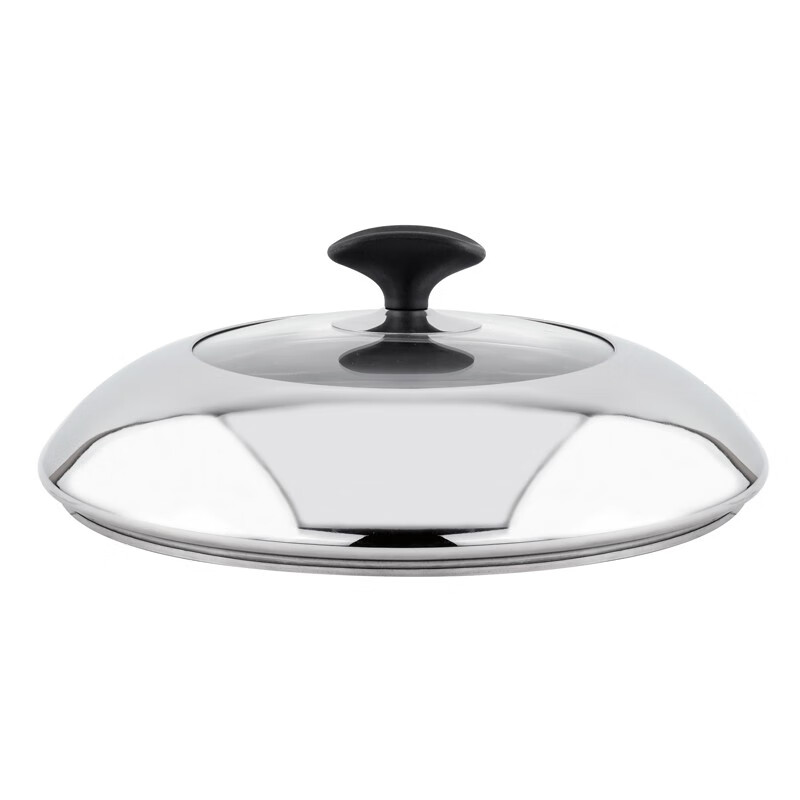 ASD adapted stainless steel pot lid Universal visual stainless steel combination lid Tempered glass 24cm Thickened 6