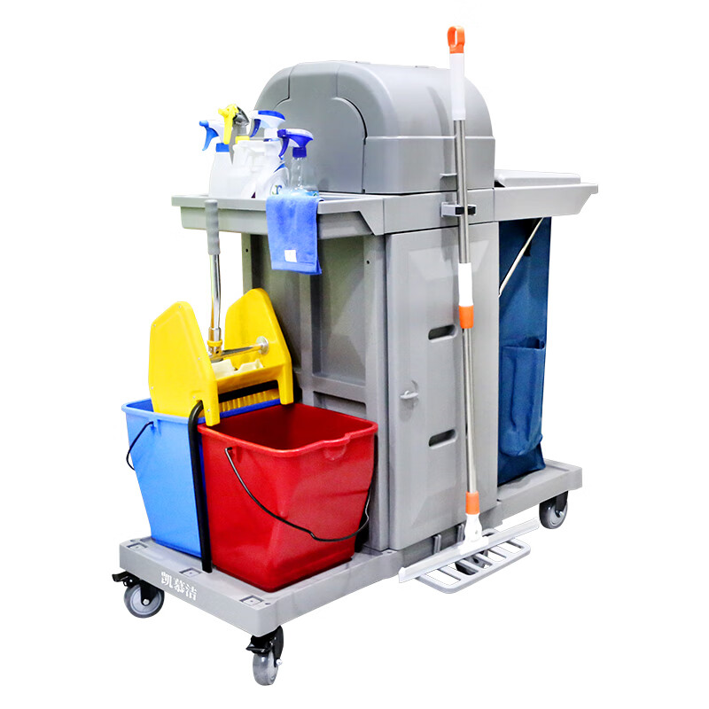 Kaimujie cleaning vehicle, hospital-specific hotel property trolley, multi-functional room cleaning service trolley, tool trolley, linen trolley KJ03-2