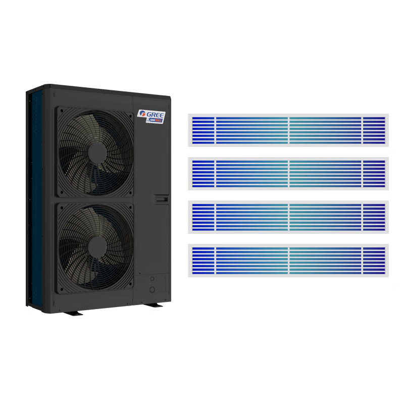 Gree (GREE) Shurui 2nd generation central air conditioning home villa DC variable frequency multi-online double-cylinder variable frequency variable capacity temperature and humidity balance one to four one to five six seven one to many multi-online 5 HP GMV-HZ120WL/AaB one to four