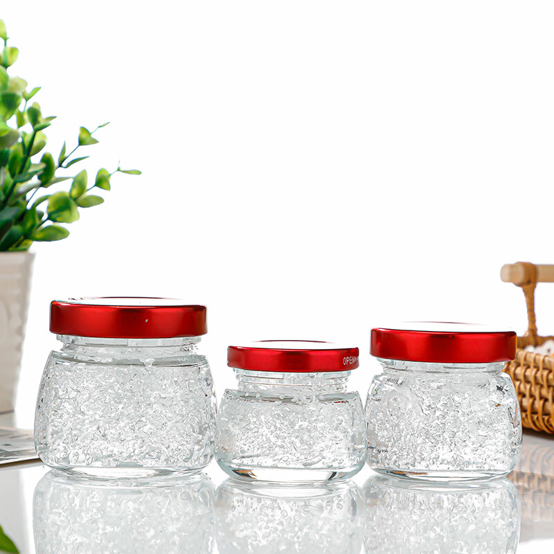 PAKCHOICE Bird's Nest Sub-Bottle, High Temperature Resistant Sealed Glass Bottle, Stewing Cup, Steamable Bird's Nest Cup, Bird's Nest Bottle, 6 Pack, 100ml