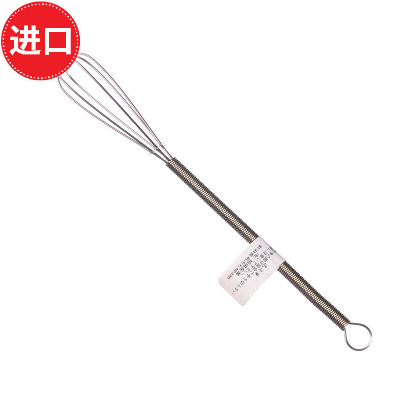 Japan imported egg beater stainless steel hand mixer baking cream stirring stick household mini egg beater small kitchen manual egg beater