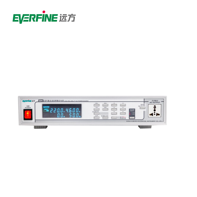 EVERFINE remote variable frequency voltage stabilizer GK10005 high reliability AC variable frequency voltage stabilizer source 500VA voltage current frequency