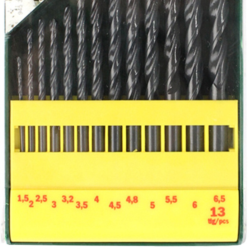 BOSCH metal twist drill bit set (13-piece set) HSSR (different lengths)