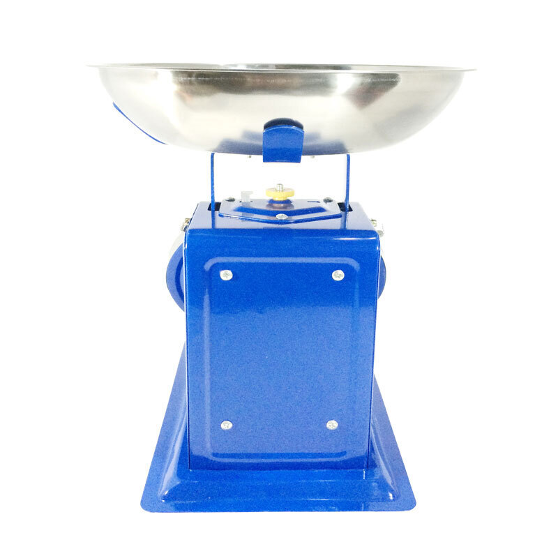 Hongtiepu's new household iron spring scale 10kg old-fashioned pointer tray kitchen scale simple mechanical platform scale dial scale large iron 20kg large plate scale (black letter)